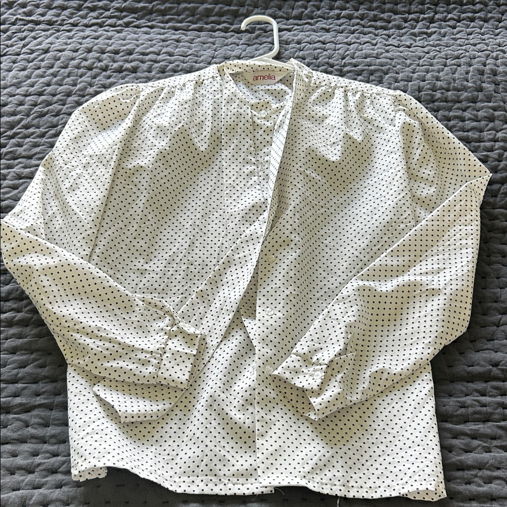 Vintage Amelia Button Down w/ Tie
